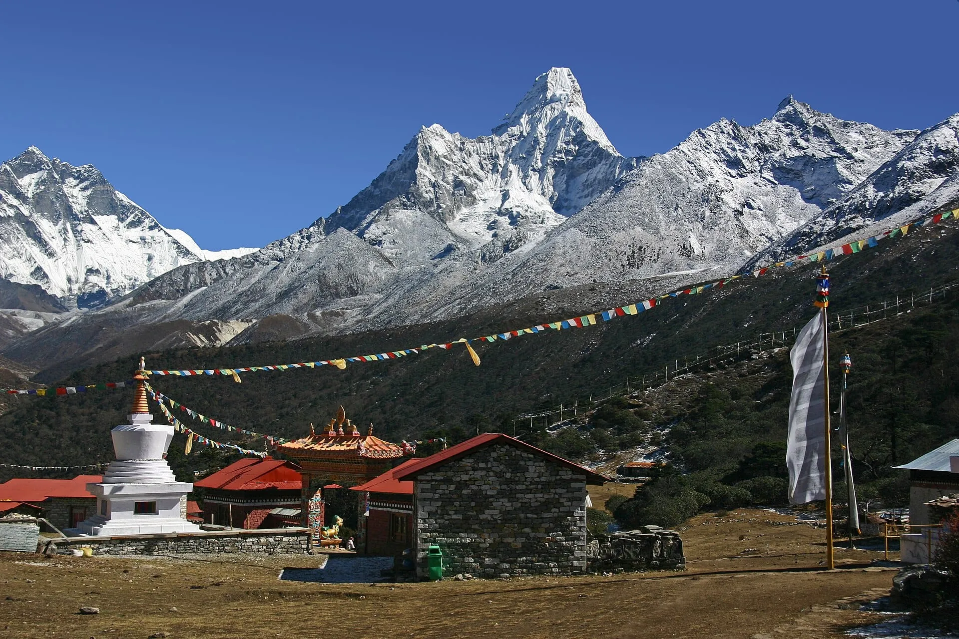 Tengboche Monastery with Ama Dablam in the background